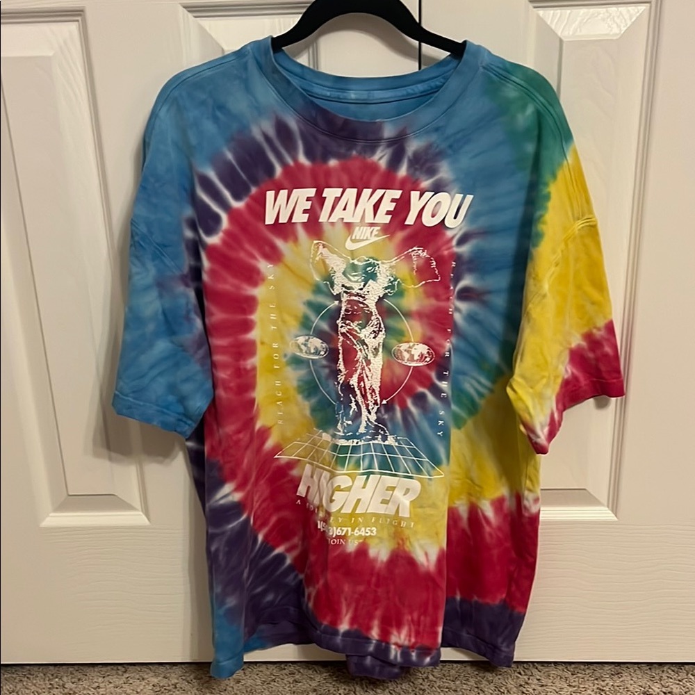 Vintage Nike Multicolor Tie-Dye T-Shirt
